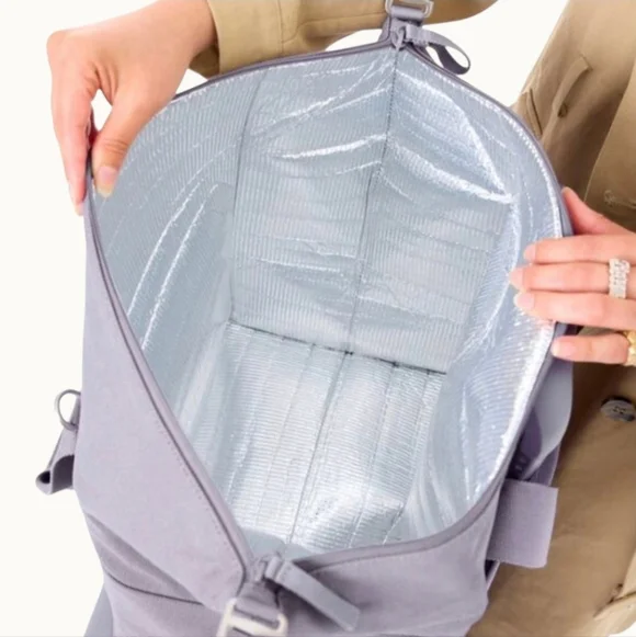 NWT | BEIS Collapsible Lunch Box Tote | Lavender - Picture 4 of 4